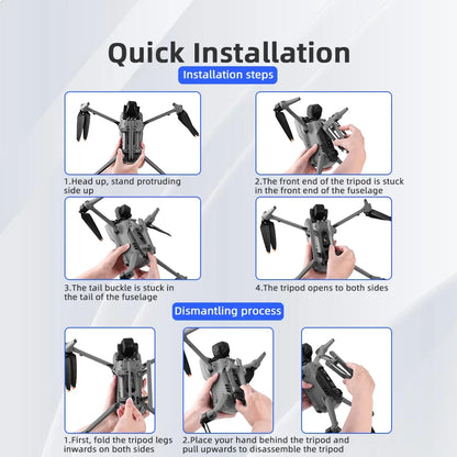 Landing Gear for DJI MAVIC Air 3/Air 3S Foldable Extension Support Legs Dorne Heighten Bracket Protector Feet Stand Accessories