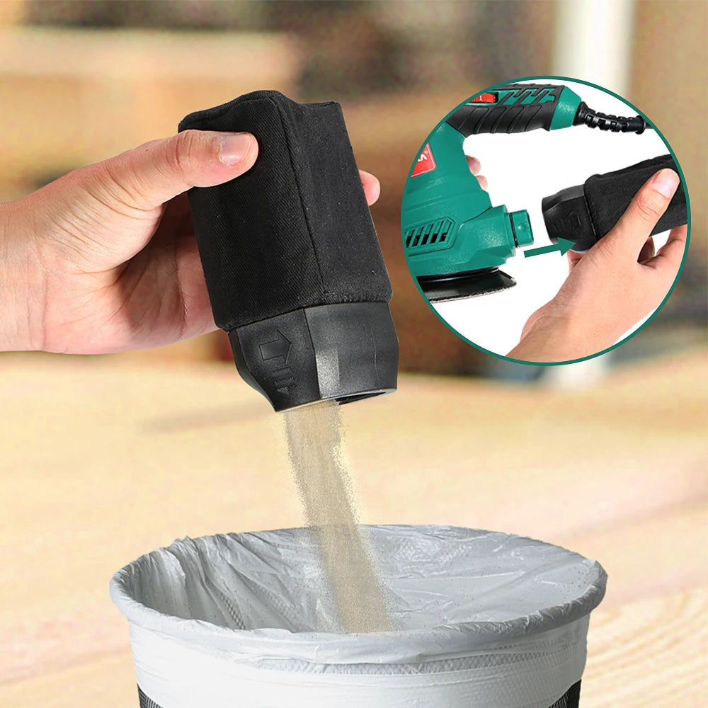 HYCHIKA 300W Random Orbital Sander with 12 Pieces Sandpaper 6 Speeds 230V Sanding Machine for Wood Metal Polishing Tools