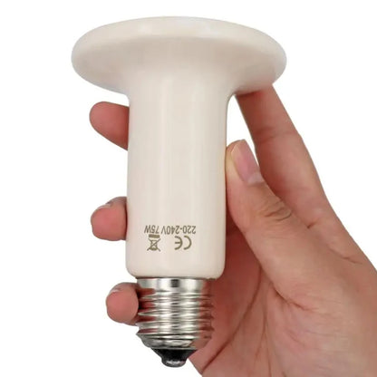 1pc Pet Reptile Heating Lamp 220V Far Infrared Ceramic Emitter Heat Lamps Pet Reptile Lamp 25W 50W 75W 100W 150W 200W Lamp