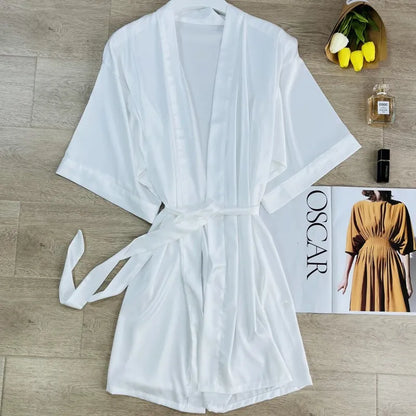 Green Robe Elegant Hem Lace Trim Bathrobe Gown Sleepwear Women Rayon Homewear Intimate Lingerie Bride Wedding Robe Loungewear