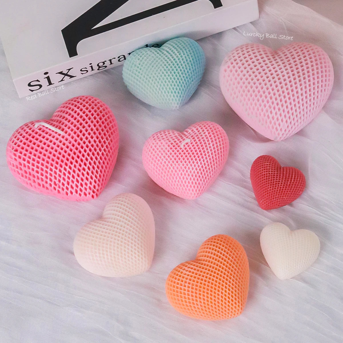 Love Silicone Mold Heart Soap Candle Making Supplies Mould Mousse Cake DIY Wedding Chocolate Baking Decor Valentine's Day Gifts