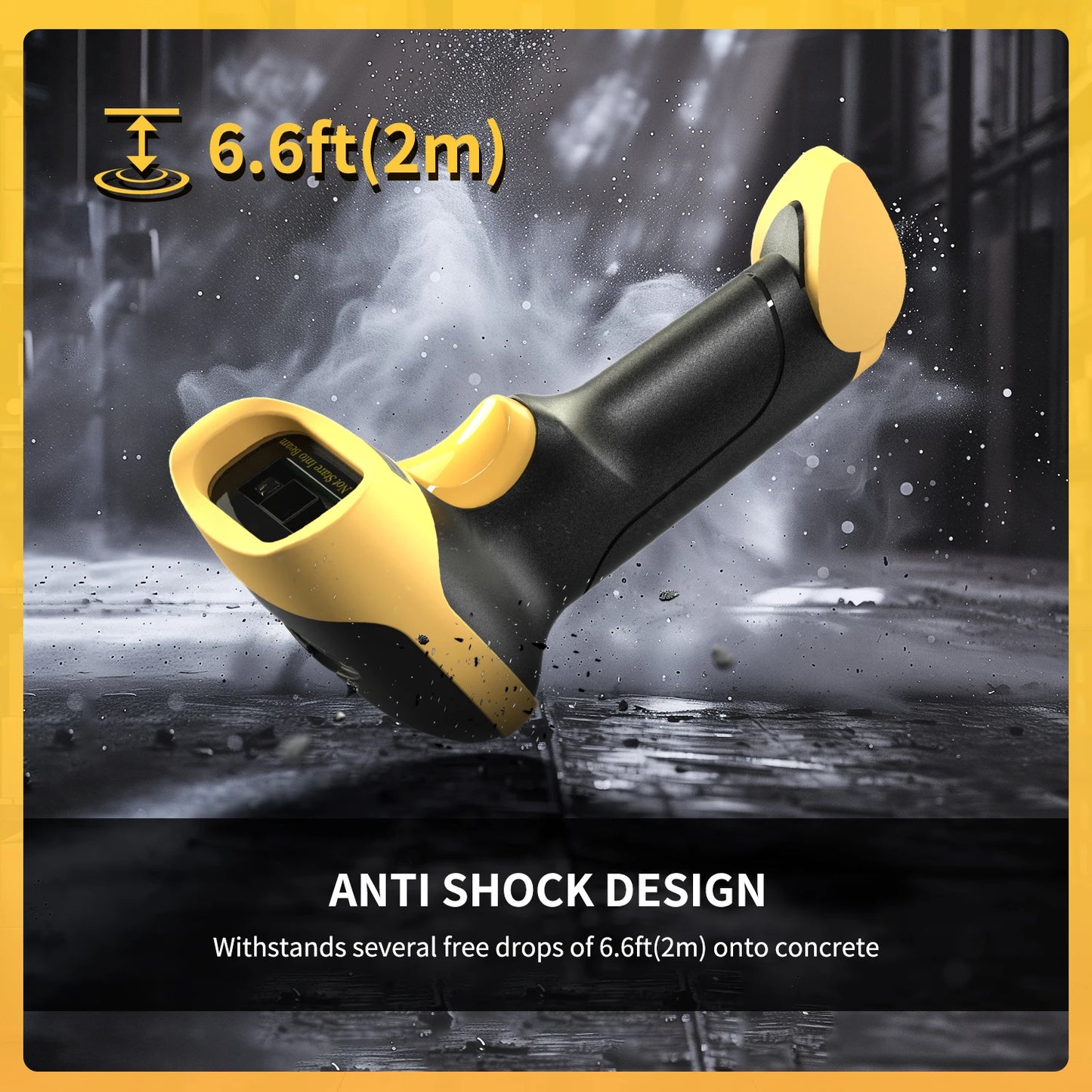 Lecteur de codes-barres 2D sans fil Bluetooth NETUM L8BLPro, lecteur de codes QR, PDF417, détection automatique pour la lecture de codes-barres en point de vente