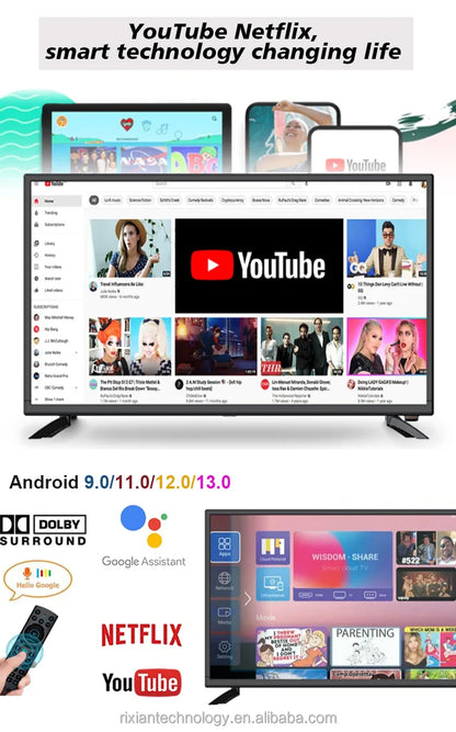 Factory Cheap 65 75 85 Inch Waterproof Television 4K Android UHD Smart Tv 2k Home Television