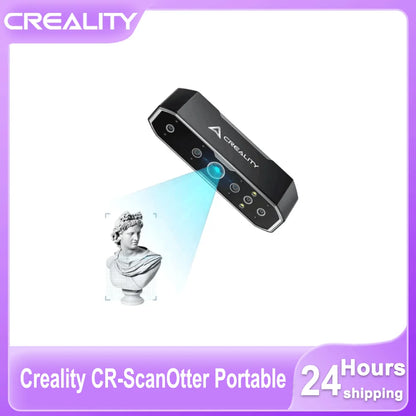 Scanner 3D portable Creality CR-Scan Otter amélioré : précision de 0,02 mm, haute efficacité, vitesse de numérisation de 20 images/s, stabilisation anti-vibration