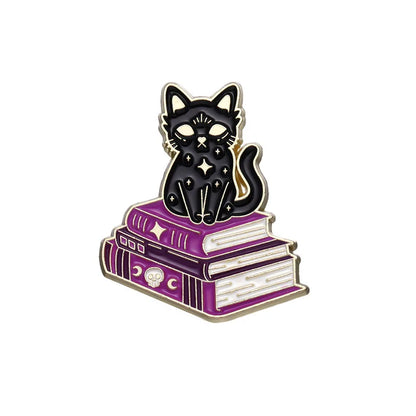 Broche animalière Halloween Potion magique Chaton Série Badge en métal Petit cadeau Broches décoratives en gros Épingles à sac pour sacs à dos