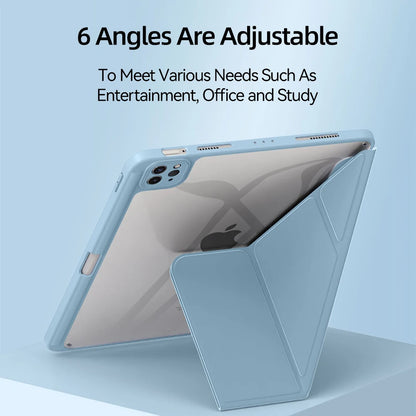 For iPad Case 2024 Air 11 13 M2 Pro 11 13 for 10 Gen Pro 10.5 10.2 9th 8th 6th 5th 9.7 Mini 6 Acrylic Smart Case with Pen Holder