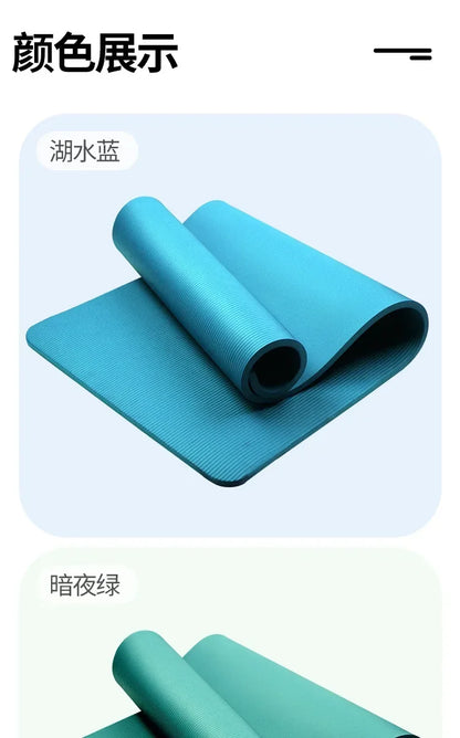 Tapis de gym pour homme 200 x 90 cm, épaisseur 20 mm, tapis de yoga pour débutants, plus épais, plus large et plus long, antidérapant, pour la maison
