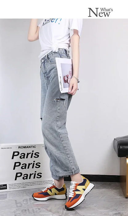 2026 New Women Casual Shoes Fashion Breathable Walking Flat Shoes Sneakers Women 2025 Gym Vulcanized Shoes White Female Footwear