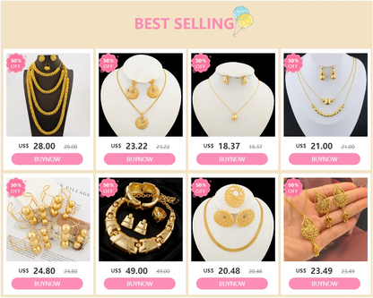 African Jewelry Set Irregular Design Hoop Earrings and Pendant 2PCS Set for Weddings Bridal Necklace Earrings Accessory