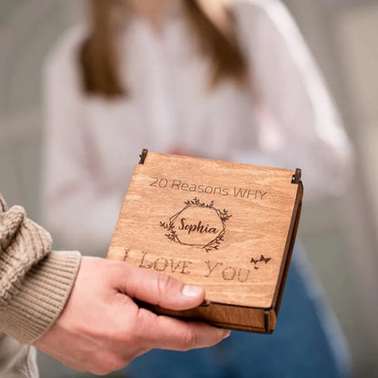 1 Box Valentine's Day Love Puzzle Anniversary Gift Wooden 20 Reasons To Love You Puzzle Wedding Party Valentine's Day Gift