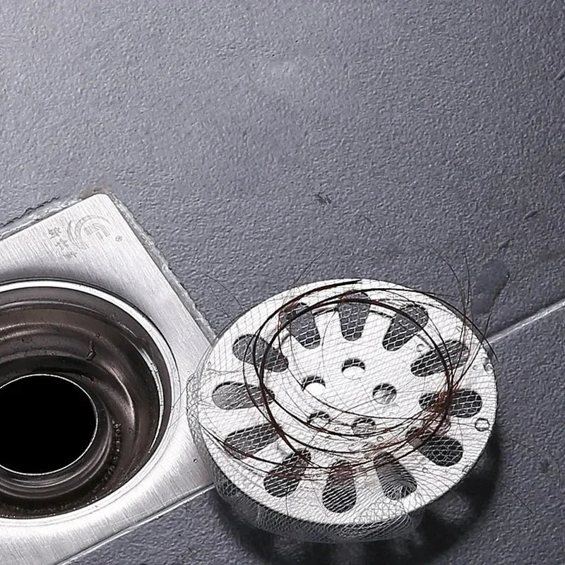 500/30pcs Disposable Sink Filter Mesh Bags Kitchen Sink Strainer Drain Hole Anti-blocking Garbage Bag Cleaning Strainers Net