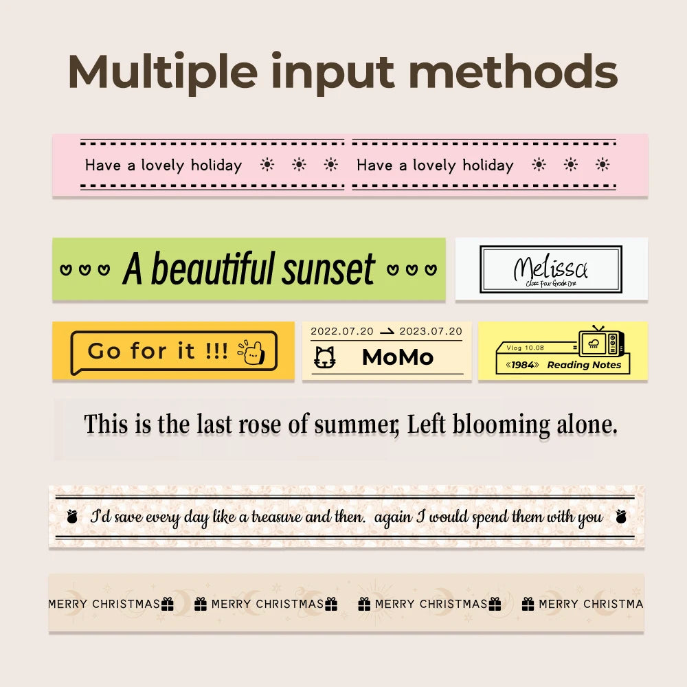 Niimbot D11 D110 D101 H1S Mini Thermal Printer Pocket Label Maker USB Bluetooth Label Stick Printer Inkless DIY Name Price Tag