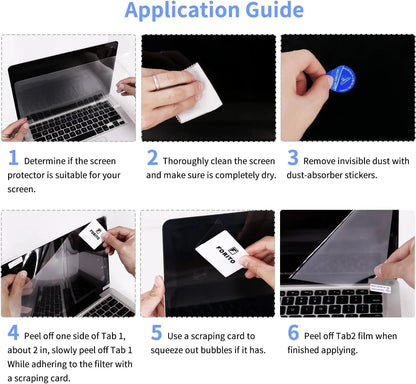 GLOSSY 13.3 Screen + Small Screen Guard Protector For LENOVO YOGA BOOK 9I 2023