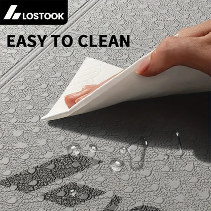 Tapis de yoga pliable et pratique, antidérapant, épais et large, pour le fitness à domicile et en extérieur, ainsi que pour la beauté et le sport.