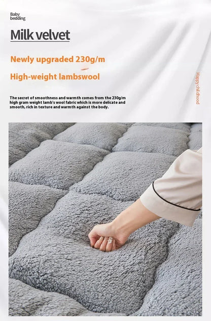Thicken Winter Warm Lamb Cashmere Mattress High Quality Household Soft Pad Tatami Floor Mat Student Dormitory Single Mattresses