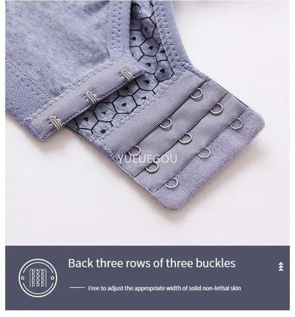 Plus Size Push Up Bra for Women - Adjustable Straps Lace Trim, Full Coverage Comfortable Support Underwire Bra for Big Bust