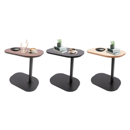 Table d'appoint moderne autoportante en forme de C, petite table basse, table d'appoint réglable en hauteur