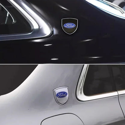 3D Metal Car Side Fender Trunk Emblem Badge Decoration Stickers For Ford Focus 2 3 Mk2 Mk3 Fiesta Mondeo Ranger Ecosport Kuga ST