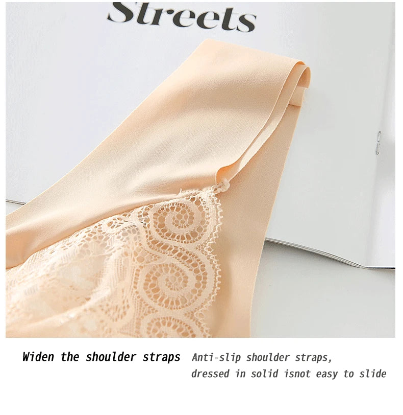 Bras For Women Underwear Plus Size Bra M-5XL Wire Free Brassiere Summer Wireless Bralette Push Up Sexy Lace Bra With Padding