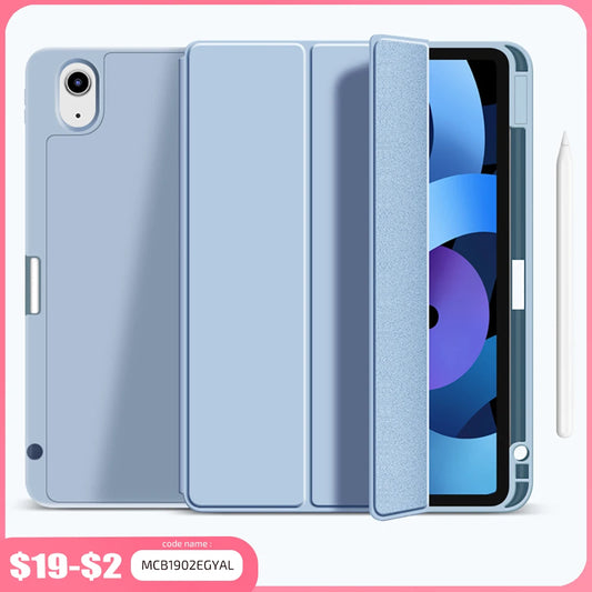 For iPad Air 4 Case Air 5 iPad Pro 11 Case 2020 2022 iPad Pro 12.9 Case 2021 5th Generation Funda Wireless Charge Pencil Holder