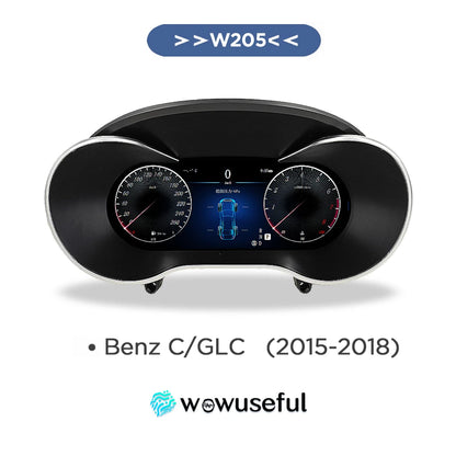 12.3''  Instrument Paneel Cockpit For  Benz C GLC S205 W205 V205 117 X253 2015-2018 Ntg5.0 4.5 5.5Auto Digital Dashboard Cluster
