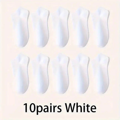 5/10-Pack Unisex Comfort Fit Ankle Socks – Breathable Lightweight Socks for Sports & Everyday Wear