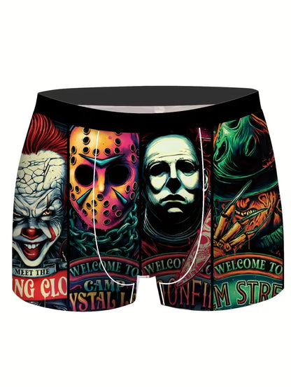 8Pcs Men's Boxer Briefs S-XXXL Soft Polyester Underwear Elastic Waistband Quick-Dry Breathable Lightweight Men Boxer Shorts