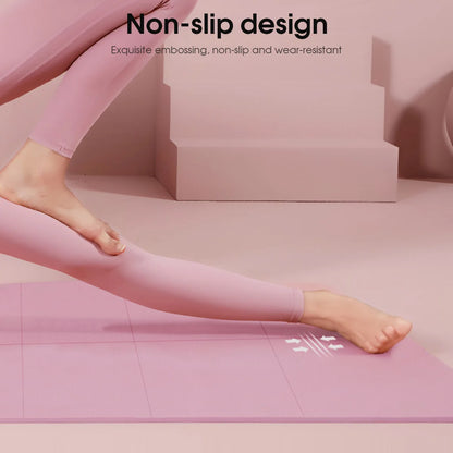 Tapis de yoga en EVA de 4 mm d'épaisseur, antidérapant, pour le sport et le fitness : idéal pour le yoga, le pilates, la gymnastique et le fitness.