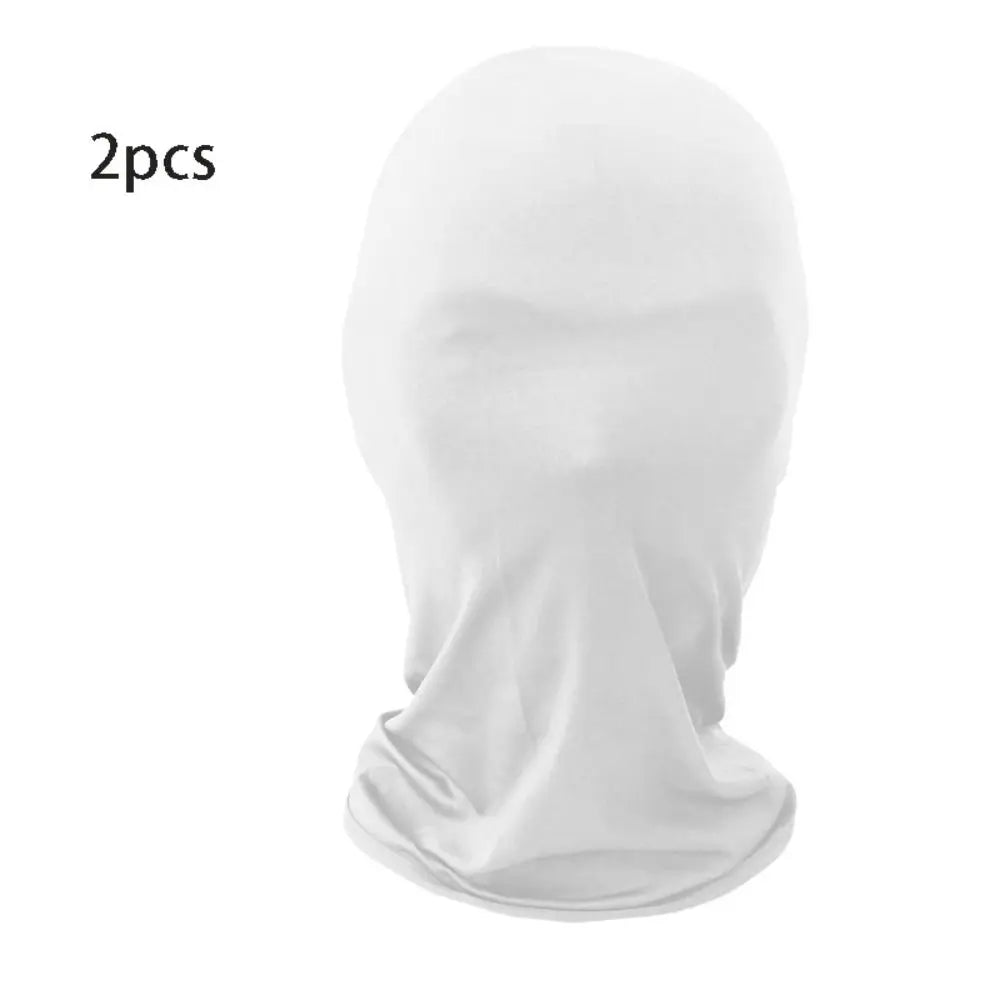 2pcs New Black Cosplay Full Mask Thin Adult Kids Hood Cosplay Prop Halloween Costumes Breathable Cosplay Head Cover