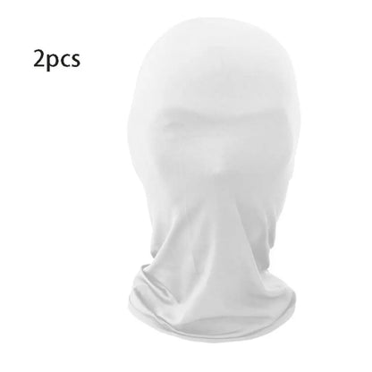 2pcs New Black Cosplay Full Mask Thin Adult Kids Hood Cosplay Prop Halloween Costumes Breathable Cosplay Head Cover