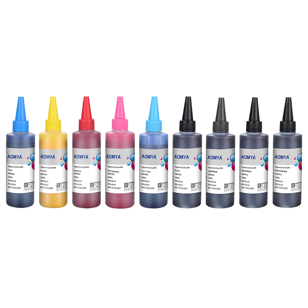 100ML 9Colors Pigment Ink For Epson SureColor P600 P800 Stylus Pro 3800 3880 7880 r3000 Printer Refill Pigment Ink /1 Set