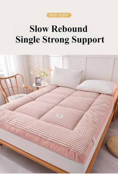 NewestFoldable Lightweight Portable Sleeping Pad/Tatami Mat Japanese Futon Mattress  Soft Fabric,Easy Storage & Travel Mattress