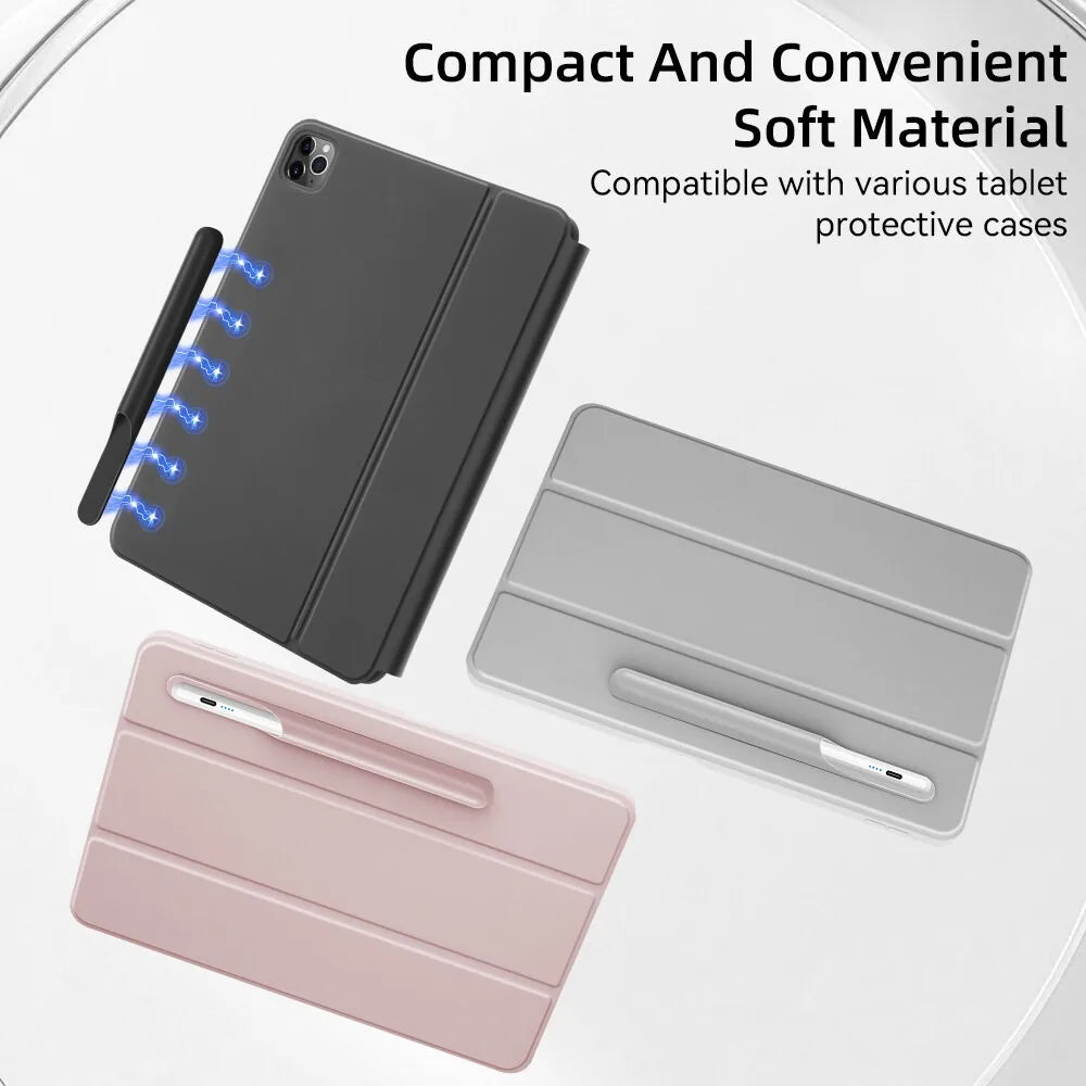 Tilus Pen Case Wooden Stick Tablet Holder Silicone Cover For Protective Touch Screen Pen Holder With Suction And Self Adhesive