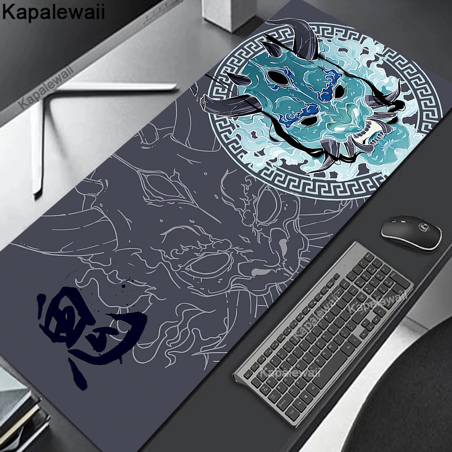 Oni Mouse Pad Gaming Mousemat Large Desk Mat Pc Gamer Accessoires Mousepad Speed Keyboard Pads XXL 900x400 Keyboard Mousepad