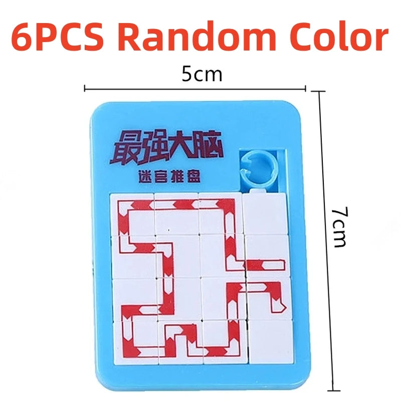 Puzzle de 6 pièces avec animaux à nombre aléatoire, en plastique, à faire glisser, pour l'éveil des enfants, cadeau idéal pour l'école maternelle