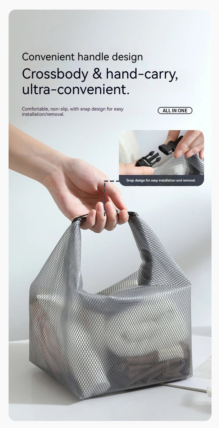 Large Capacity Waterproof Storage Bag Buggy Bag Travel Makeup Portable Storage Bag Outdoor Fitness Clothing Swimming Wash Bag