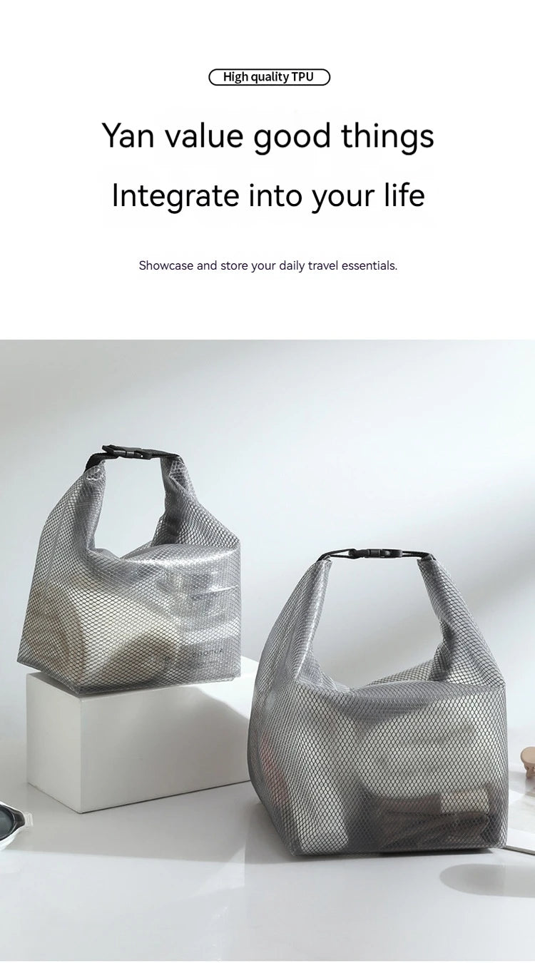 Large Capacity Waterproof Storage Bag Buggy Bag Travel Makeup Portable Storage Bag Outdoor Fitness Clothing Swimming Wash Bag