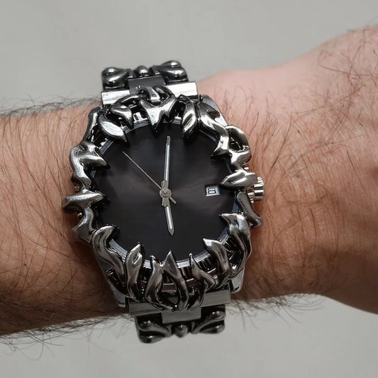 2025 Alabaster Industries Y2K Demon Claw Quartz Watch Men Hot Medieval Old Unique Creative  Men's Watches Steel Watch AAA Clock