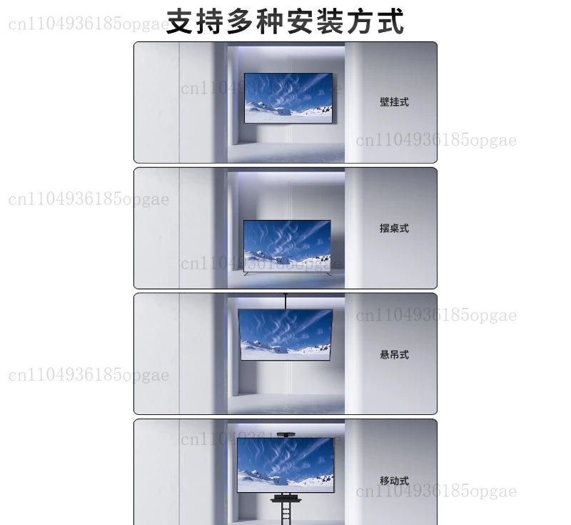 New borderless full screen 100 inch TV 120 network WIFI75 far field voice 65 high definition 8k LCD