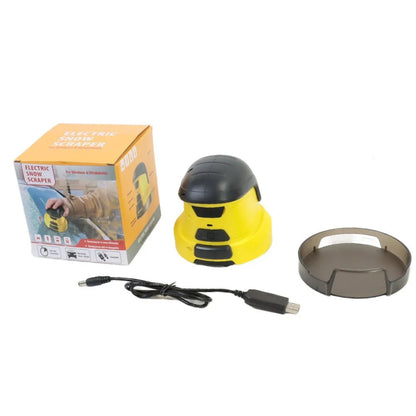 Grattoir à neige électrique pour voiture, grattoir à glace pour pare-brise, dégivreur de vitres sans rayures, grattoir à neige électrique portatif