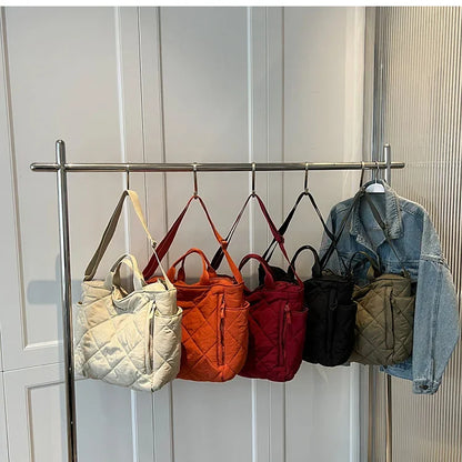 Large Capacity Mommy Bag for Women Totes Baby Diaper Nappy Bags Shoulder Cotton Ladies Maternity Shopping Bags