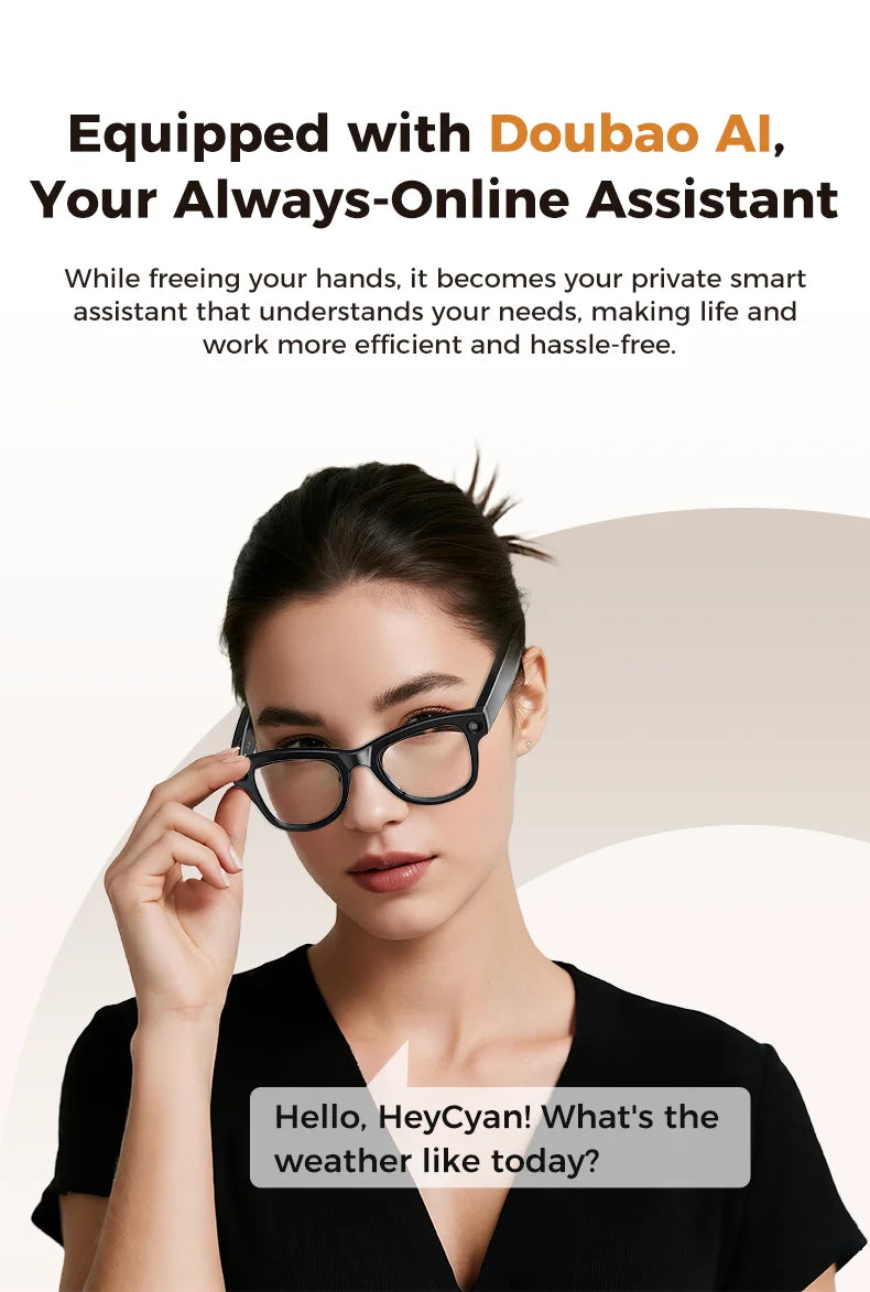 2026 Smart Glasses Women 3600mAh Power Bank 800W Camera 120+Languages Translation Recording Videos Music Player Call Glasses Men