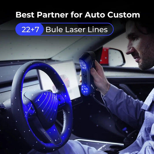 Creality Raptor Pro 3D Scanner 22+7 Blue Laser Line / NIR Light 0.02mm Accuracy 60FPS Anti-Shake Tracking 24Bit Color Scanning