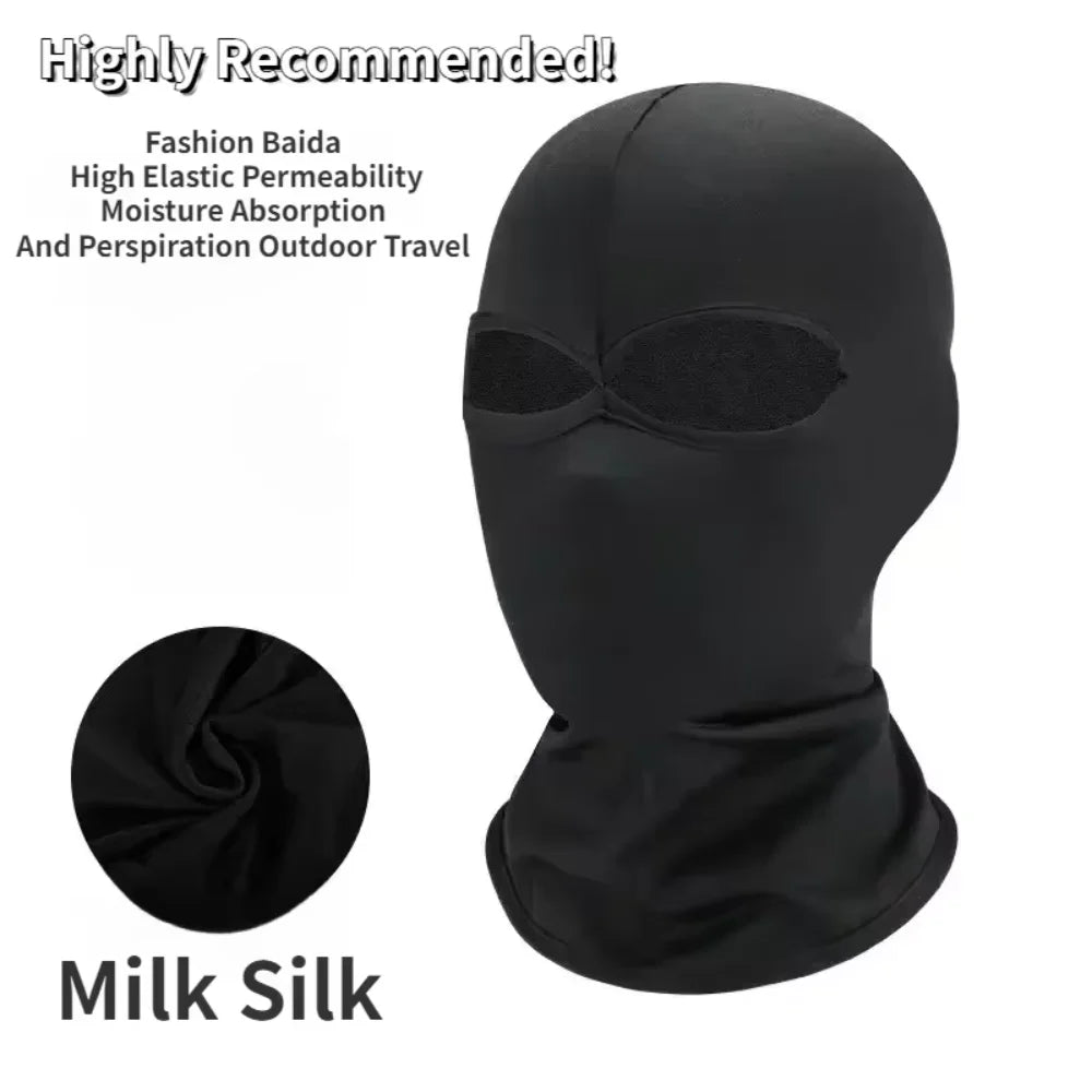 2pcs New Black Cosplay Full Mask Thin Adult Kids Hood Cosplay Prop Halloween Costumes Breathable Cosplay Head Cover