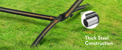 Hamac Gyroor avec support réglable - Lit hamac élégant avec sac de rangement, capacité de 272 kg