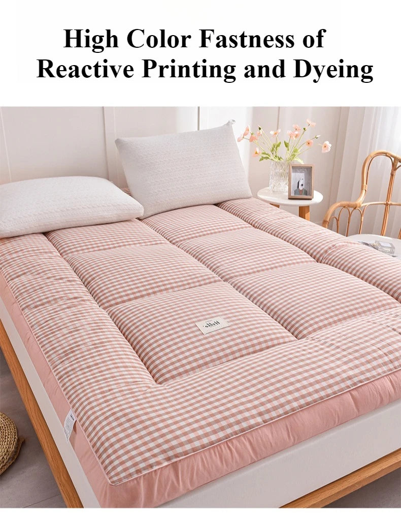 NewestFoldable Lightweight Portable Sleeping Pad/Tatami Mat Japanese Futon Mattress  Soft Fabric,Easy Storage & Travel Mattress