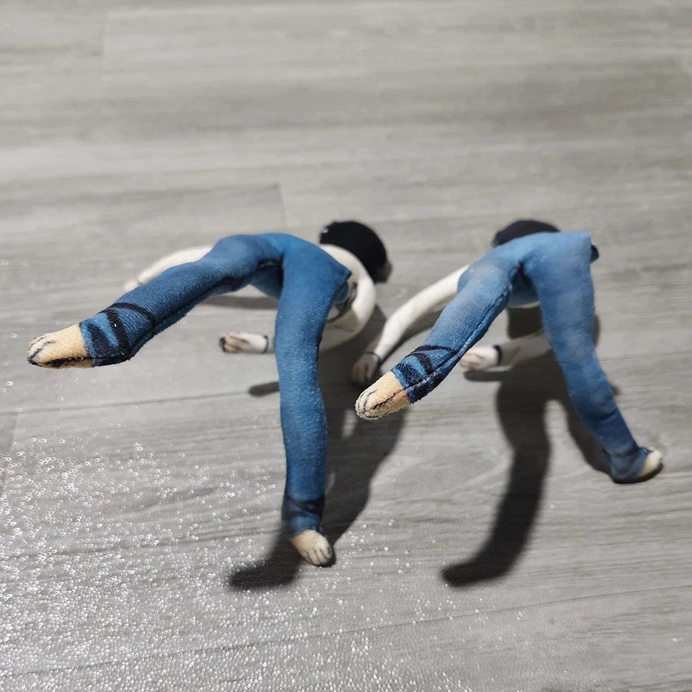 Poupée en peluche cosplay L. Lawliet de Death Note (anime) - Articulée et flexible - Décoration de chambre - Mascotte d'Halloween - Accessoire doux