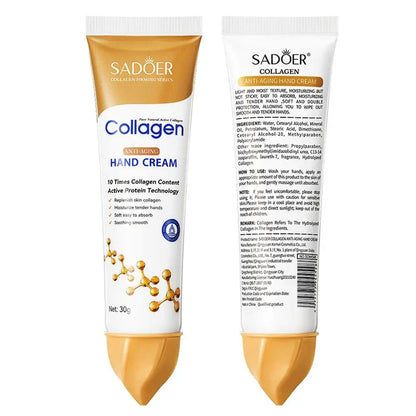 Collagen Anti-wrinkle Hand Cream Skin Soften Nourish Anti-drying Whitening Moisturizing Korean Skin Care Cracked Repair Products