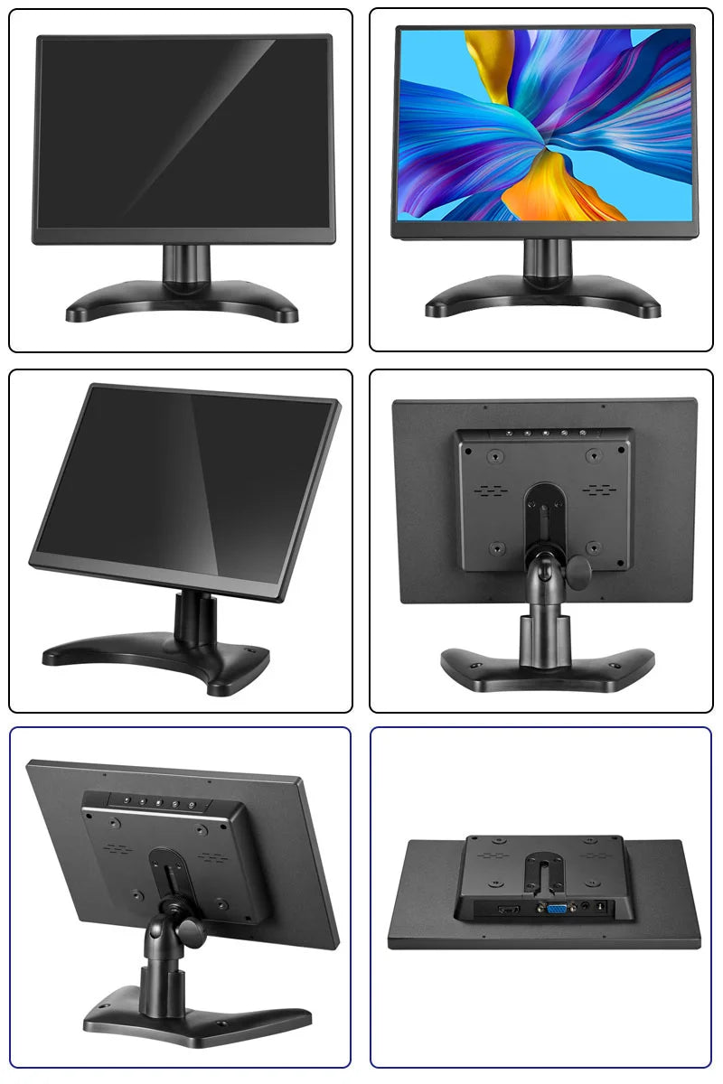 10.5 Inch CCTV Security Monitor 15:10 TFT LCD Screen 1920*1280 FHD Small TV Computer Display for PC CCTV With HDM VGA Interface