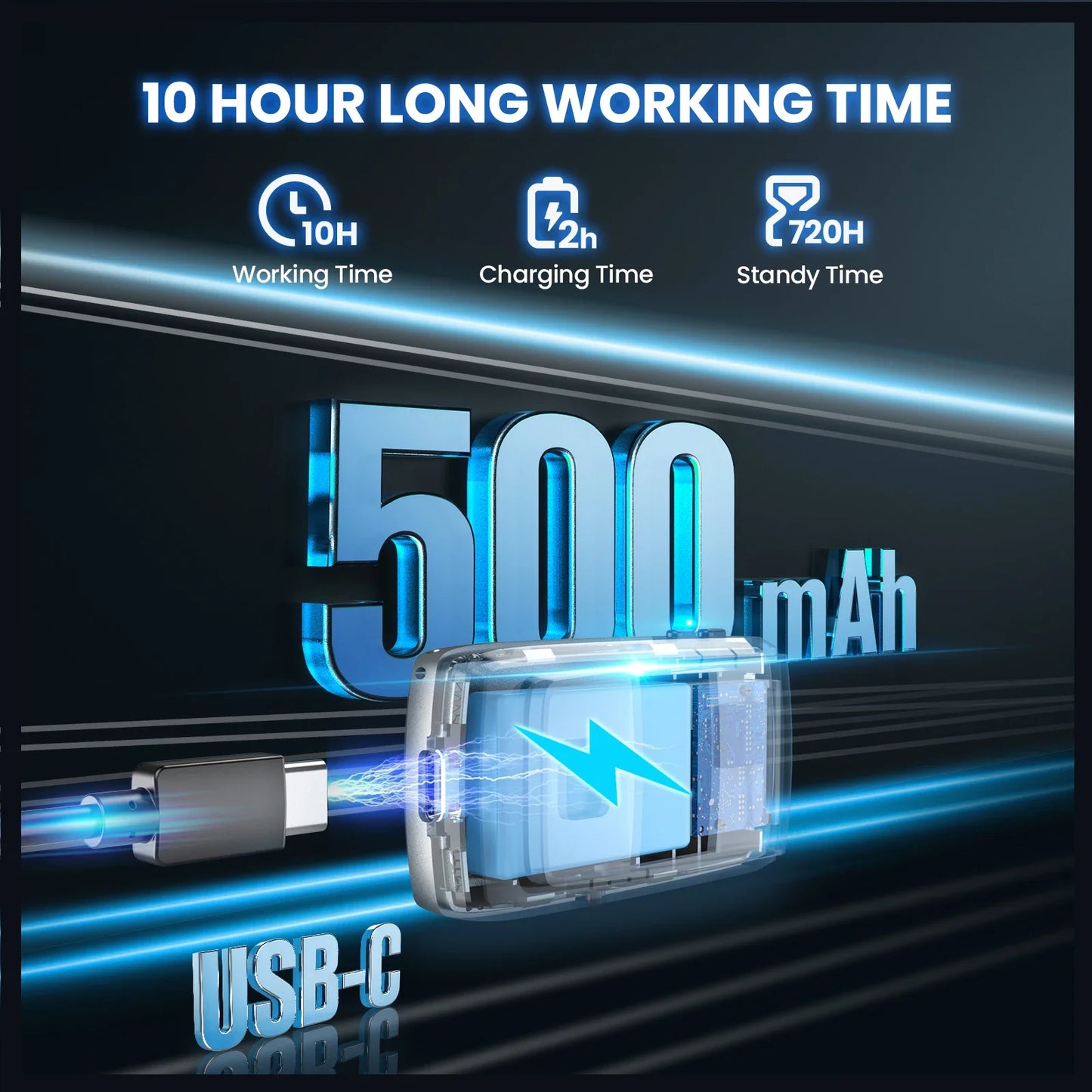 Scanner de codes-barres EYOYO Bluetooth QR 2D 1D avec écran LED, lecteur de codes-barres laser sans fil pour paiements mobiles iOS, Android et Windows.